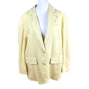 Madewell Linen Blazer Light Yellow (L)